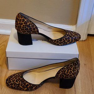 Alex Marie Martel Leopard Print Heels 9.5 NIB